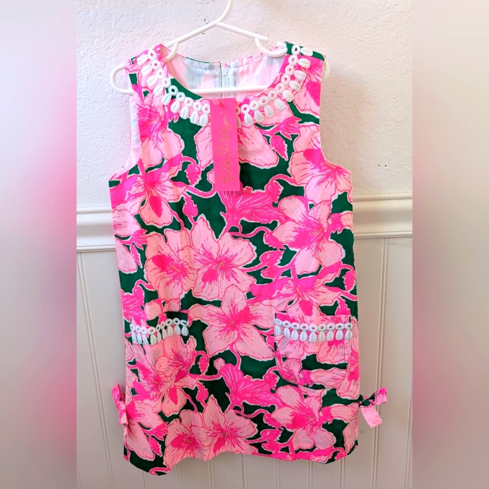 Lilly Pulitzer Pink and Green Floral Dress